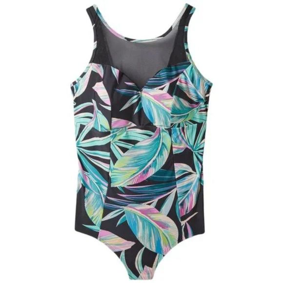 torrid Other - Torrid 2X One Piece Swimsuit Floral Tropical Leaves